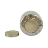 Rhea Jasmine Scented Candle with Lid | Gold-Blue Speckled Glass 9"
