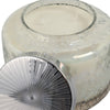 71oz Candle with Lid | Lavender Scent | Clear Speckled Glass | Silver | 7"