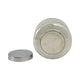 71oz Candle with Lid | Lavender Scent | Clear Speckled Glass | Silver | 7"