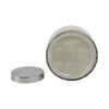 71oz Candle with Lid | Lavender Scent | Clear Speckled Glass | Silver | 7"
