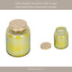 Lidded Candle with 23oz Verbena Scented Wax | 5" Luster Green | Gold