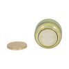 Lidded Candle with 23oz Verbena Scented Wax | 5" Luster Green | Gold