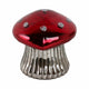 Decorative Mushroom Candle | 12oz Soy Wax Cinnamon Scent | 6" Red Glass