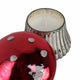 Decorative Mushroom Candle | 12oz Soy Wax Cinnamon Scent | 6" Red Glass