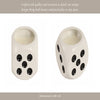 Tobacco Scented Dice Candle | 5" | White Ceramic w Black Dots