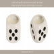 Tobacco Scented Dice Candle | 5" | White Ceramic w Black Dots
