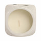 Tobacco Scented Dice Candle | 5" | White Ceramic w Black Dots