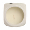Tobacco Scented Dice Candle | 5" | White Ceramic w Black Dots