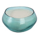 61oz Candle | Wood Sage & Sea Salt Scent | Coastal Blue Glass Bowl 10"