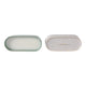 Oval Candle Set of 2 | Ginger Grapefruit Scented | Green & White Ceramic