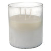 Decorative Jasmine Scented Candle | Clear Frosted Glass | Quality Wax