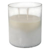 Decorative Jasmine Scented Candle | Clear Frosted Glass | Quality Wax