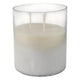 Decorative Jasmine Scented Candle | Clear Frosted Glass | Quality Wax