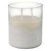 Decorative Jasmine Scented Candle | Clear Frosted Glass | Quality Wax