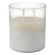 Decorative Jasmine Scented Candle | Clear Frosted Glass | Quality Wax