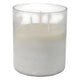 Decorative Jasmine Scented Candle | Clear Frosted Glass | Quality Wax