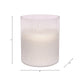 Decorative Jasmine Scented Candle | Clear Frosted Glass | Quality Wax SBH-80409-02