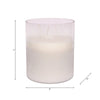 Decorative Jasmine Scented Candle | Clear Frosted Glass | Quality Wax