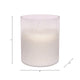 Decorative Jasmine Scented Candle | Clear Frosted Glass | Quality Wax