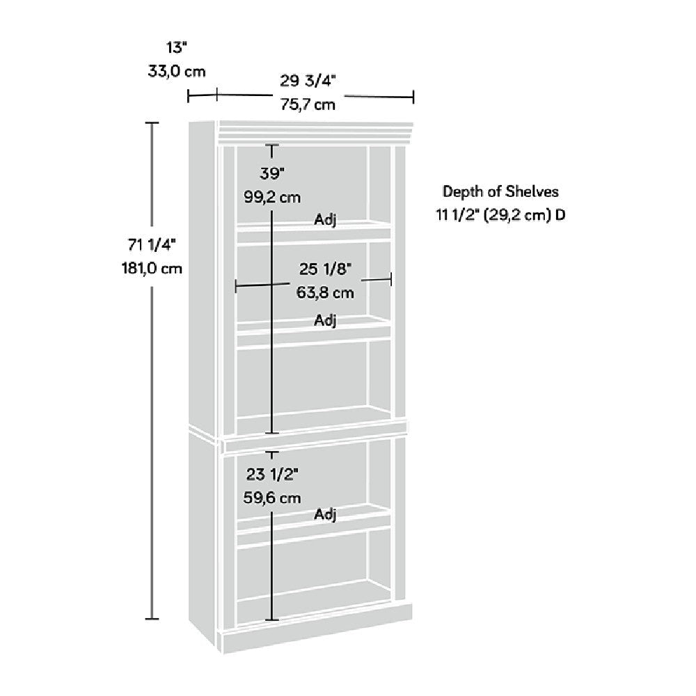 Heritage Hill 5-Shelf Bookcase Cc