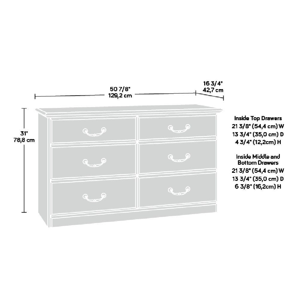 Orchard Hills 6-Drawer Dresser Clo