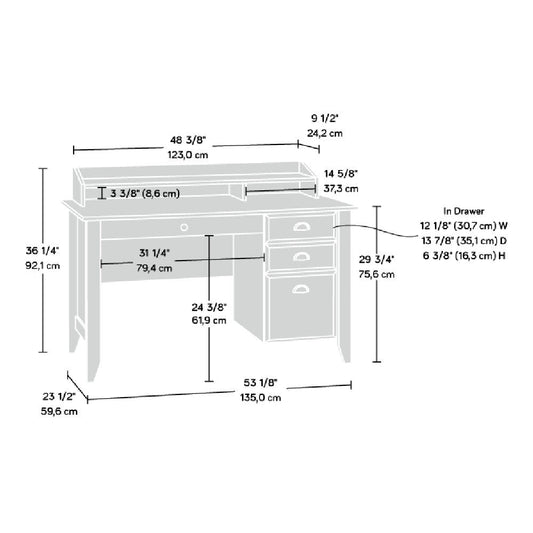 Shoal Creek Single Ped Desk Jw