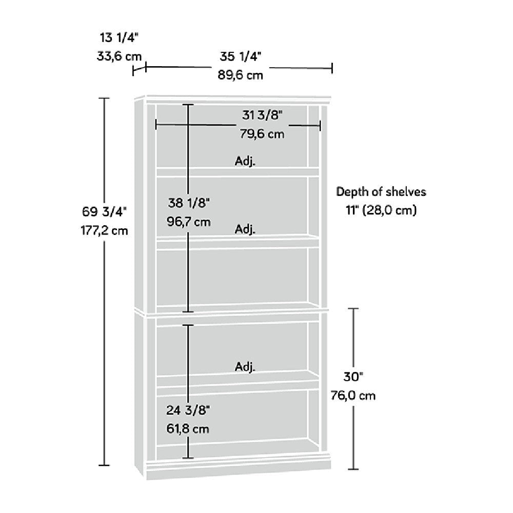5-Shelf Bookcase Cnc