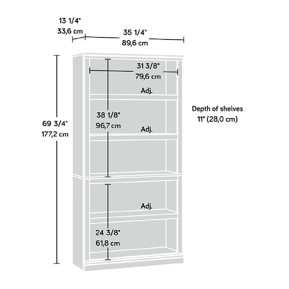 5-Shelf Bookcase Jw