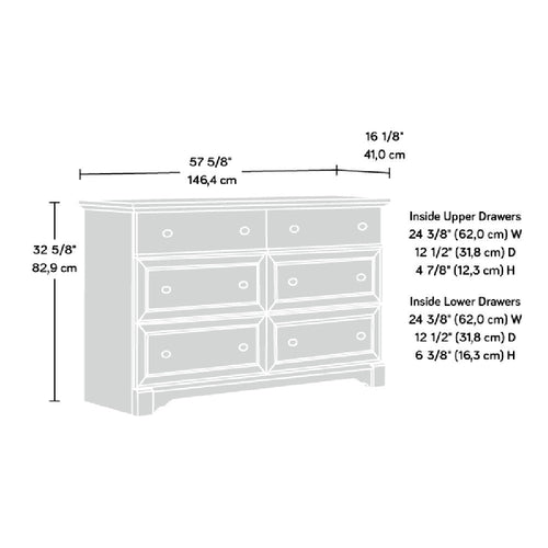 Palladia 6-Drawer Dresser Sec