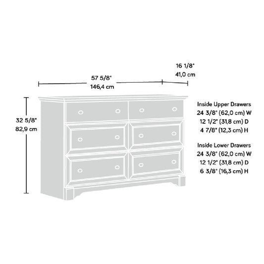 Palladia 6-Drawer Dresser Sec