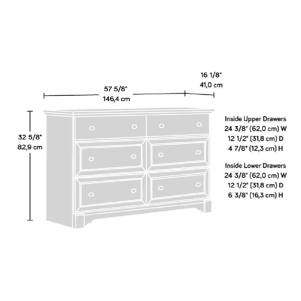 Palladia 6-Drawer Dresser Sec