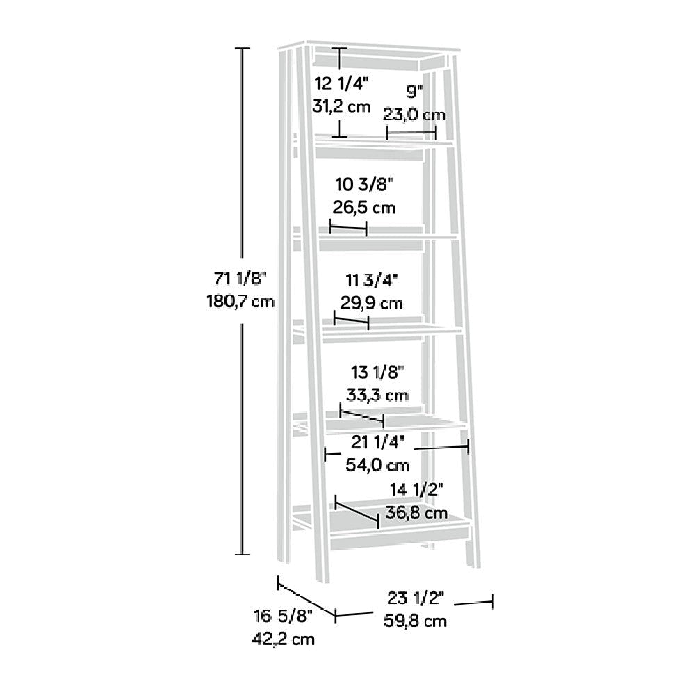 Trestle 5-Shelf Bookcase Jw