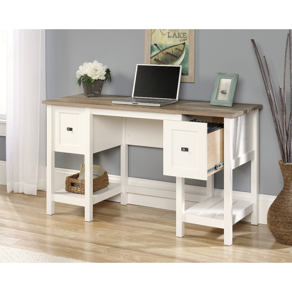 Cottage Road Double Ped Desk Sw/lo