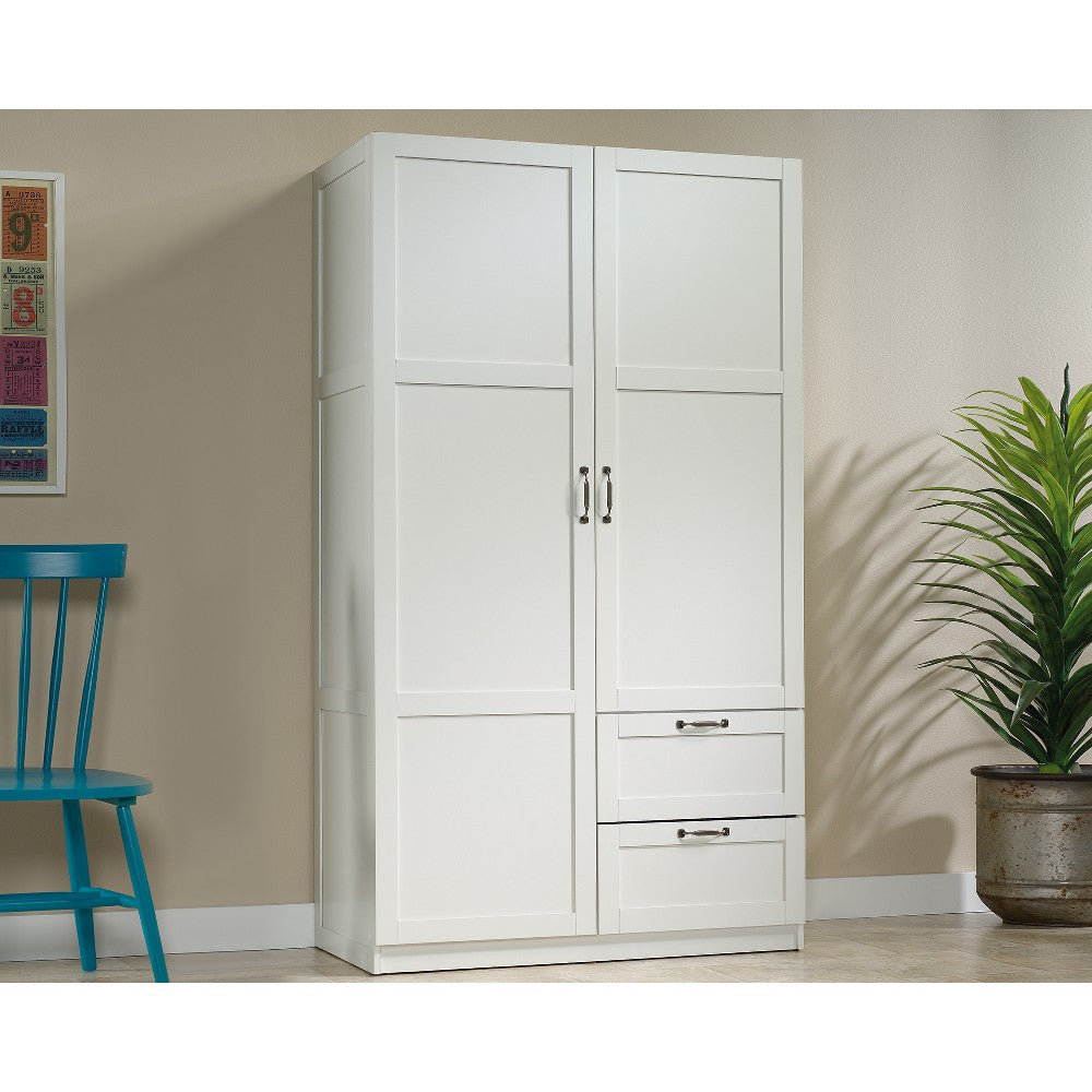 40’’w 2-Door Armoire W/drawers Wh A2 3a