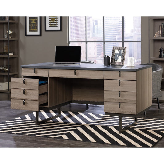 Inter Lux Executive Desk Dia/blk Disc