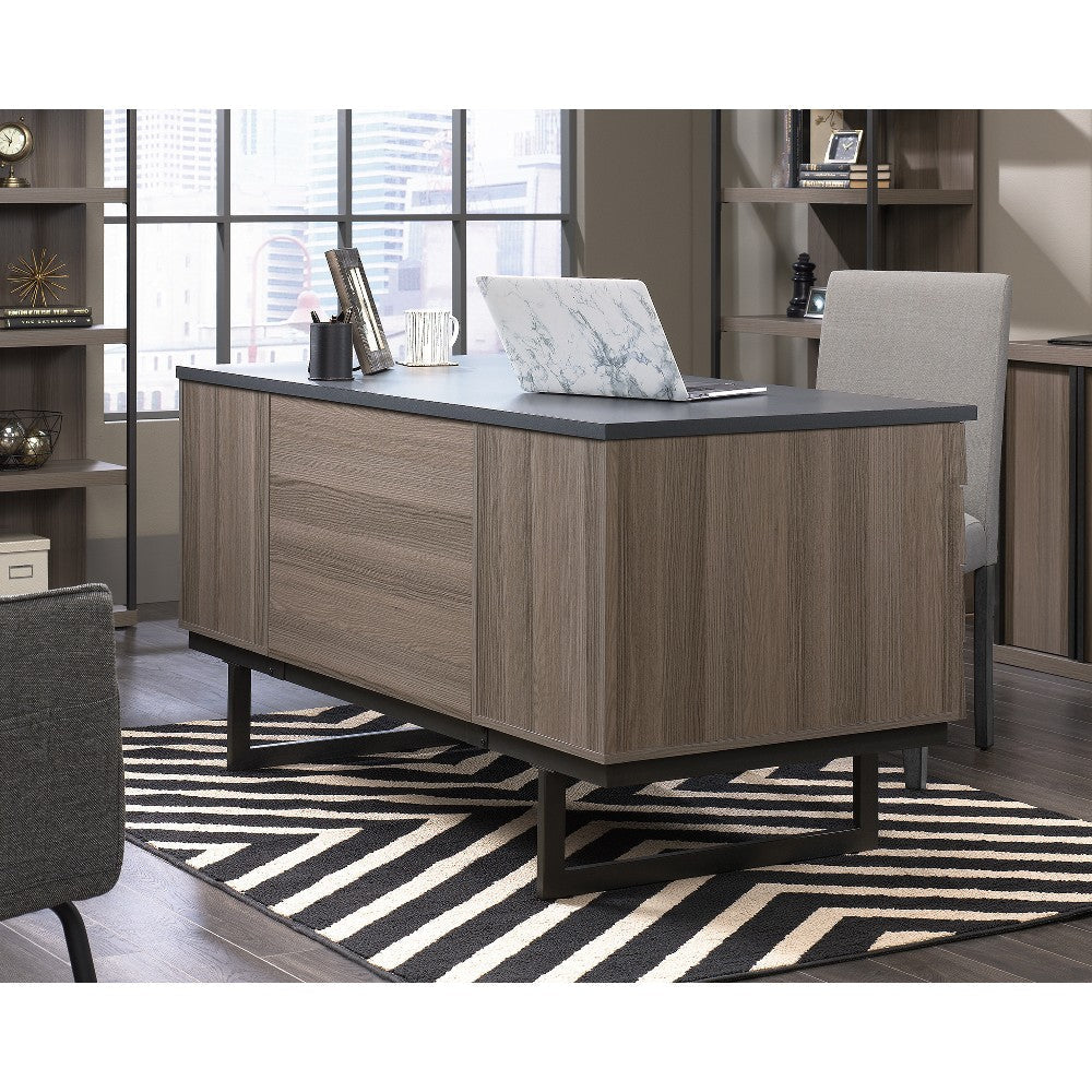 Inter Lux Executive Desk Dia/blk Disc