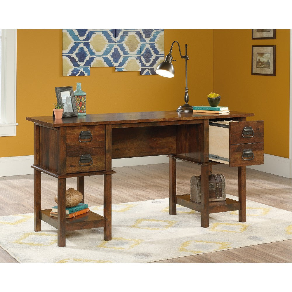 Viabella Double Ped Desk Cuc Disc