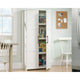Homeplus 31"w 2-Door Storage Cabinet Wh