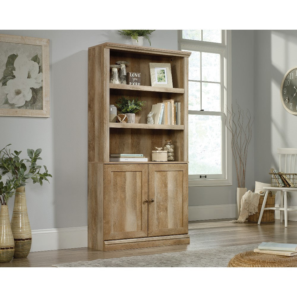 5-Shelf Bookcase W/doors Lo 3a