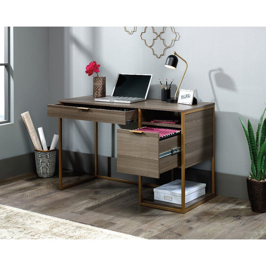 Inter Lux Single Ped Desk Dia/mgs Disc