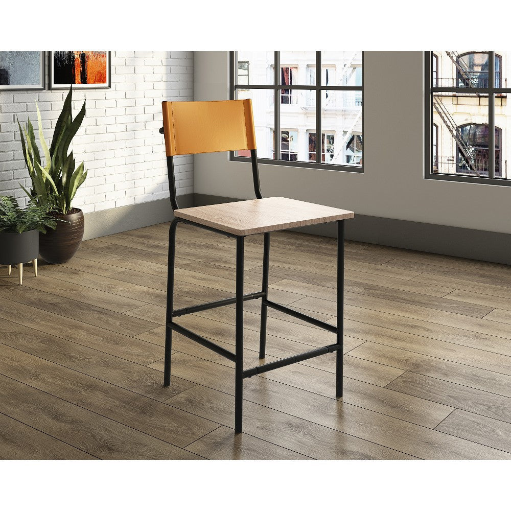 Blvd Cafe Counter Stool Mbk/camel 3a Dis SDR-427397