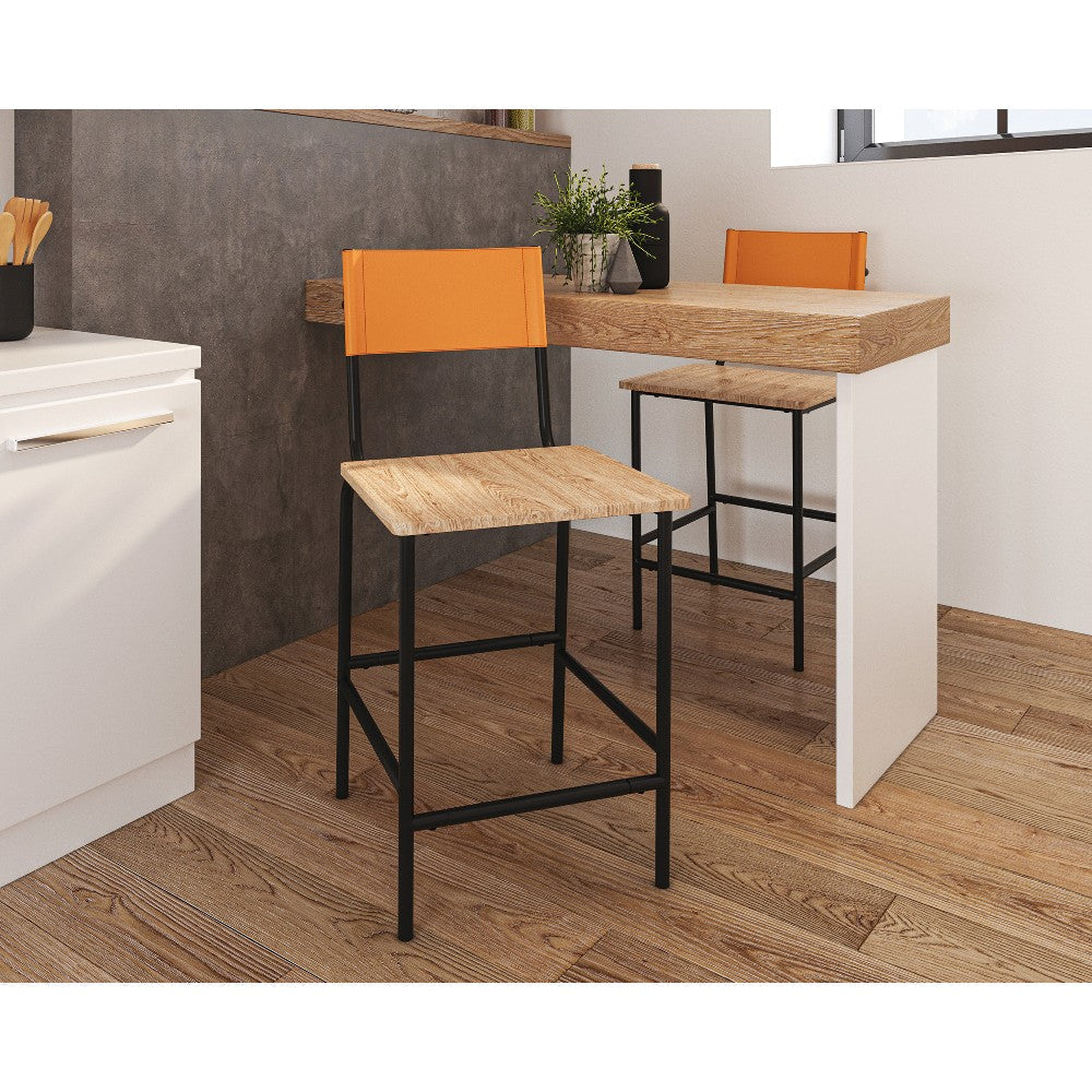 Blvd Cafe Counter Stool Mbk/camel 3a Dis