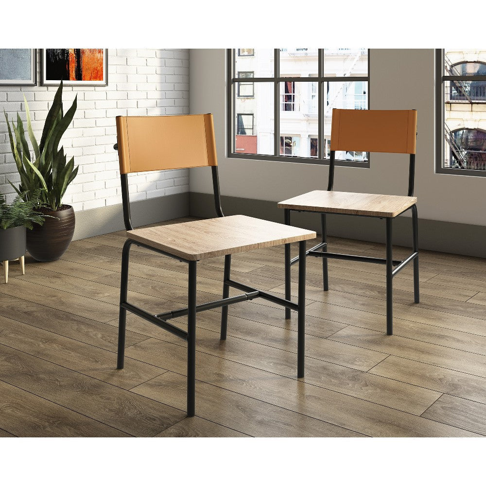 Blvd Cafe Dining Chair Mbk/camel 3a Disc