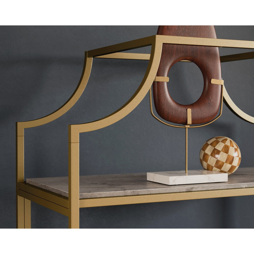 Inter Lux 5-Shelf Bookcase Ds/mgs Disc