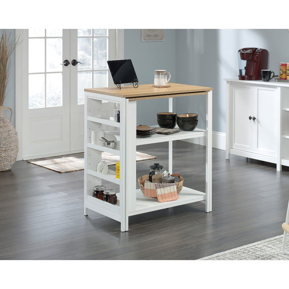 Kitchen Island Baltic Oak/white Disc SDR-428253