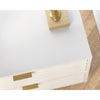 Morgan Main 2-Dwr Side Table Wh 3a Disc