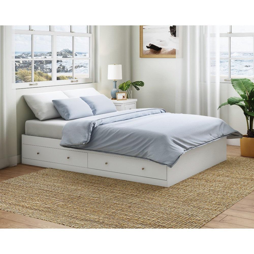 Cottage Road Queen Storage Bed Wh A2 Dis SDR-429367