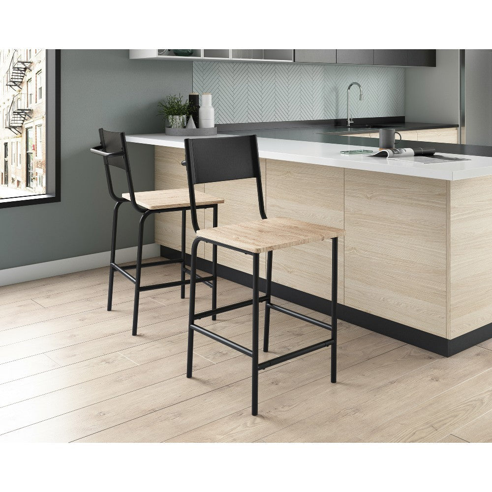 Blvd Cafe Counter Stool Mbk/blk 3a Disc
