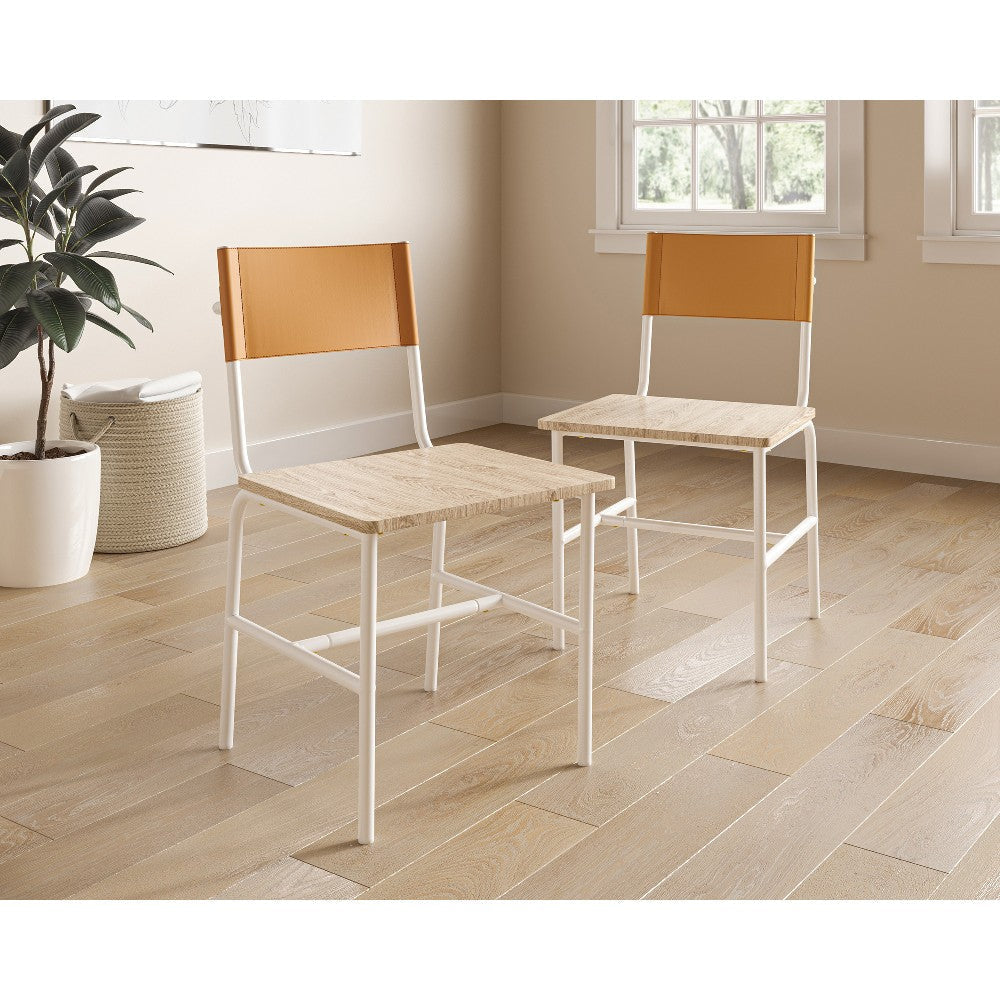 Blvd Cafe Dining Chair Mwh/camel 3a Disc SDR-429584