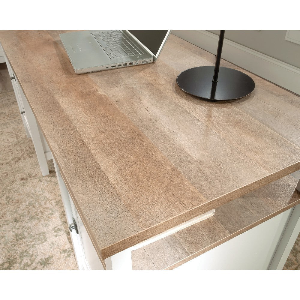 Cottage Road Double Ped Desk Wh/lo